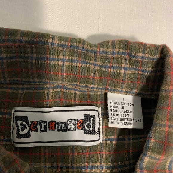 Deranged Plaid Shirt- L - Picture 7 of 7
